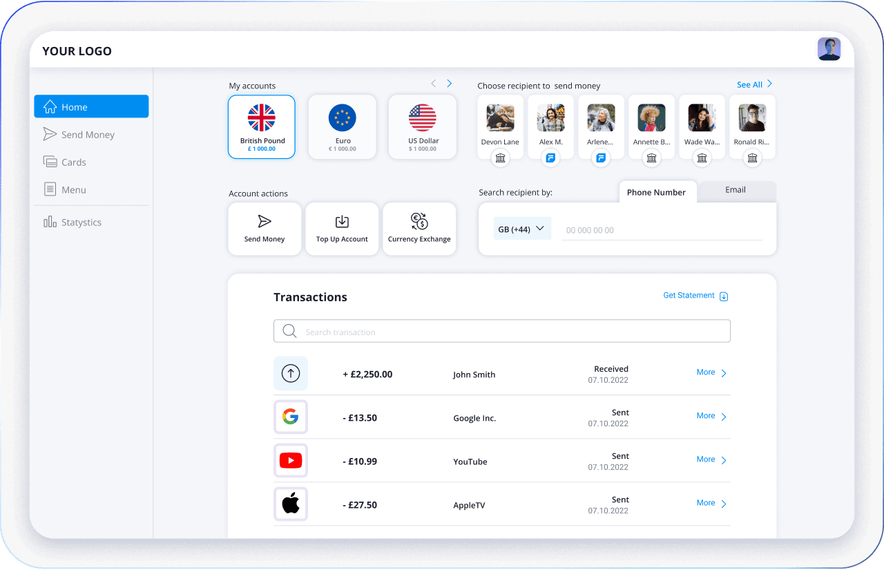 White-Label Neobank Software Platform