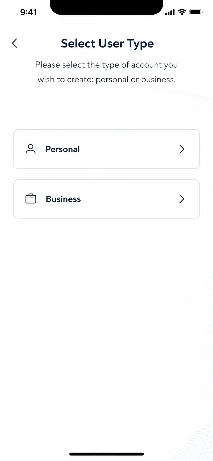 FinHost mobile business verification screen
